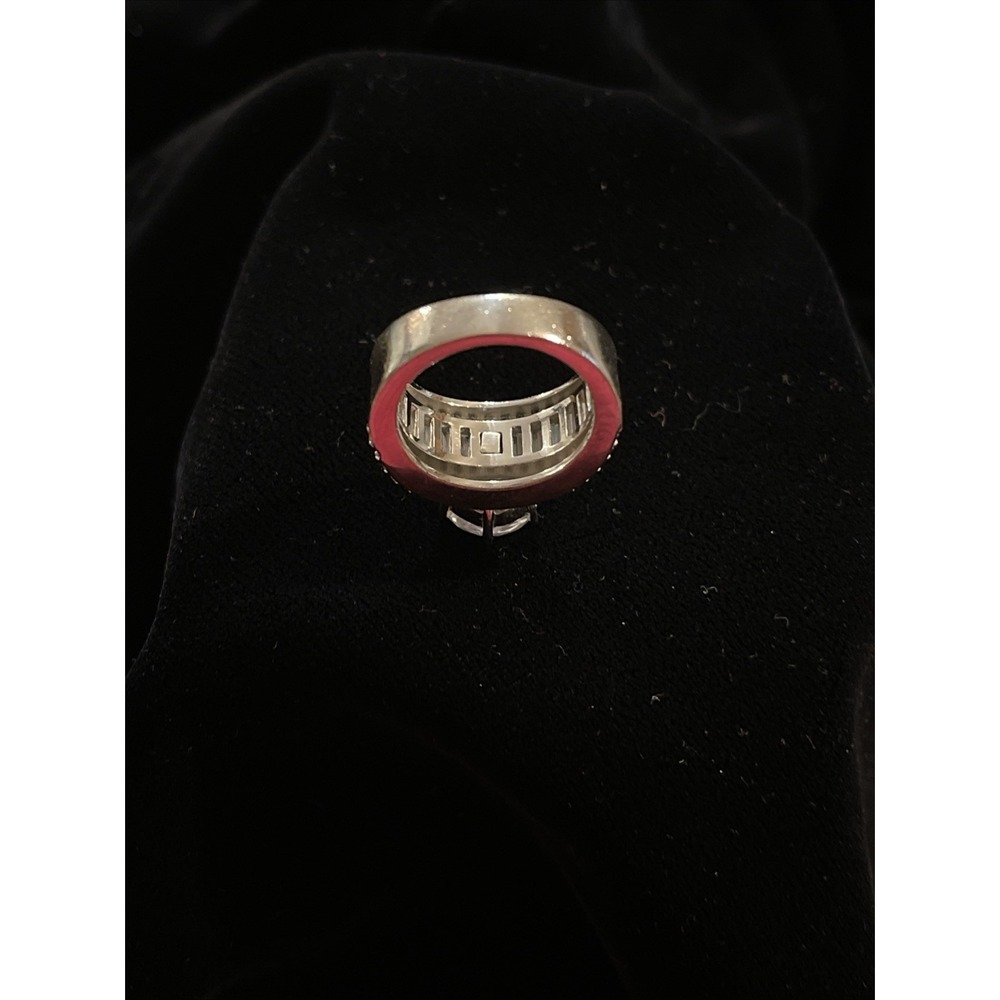JTV GM 9.25 Sterling Silver CZ Engagement Wedding Anniversary Ring Size 5 - Picture 9 of 11